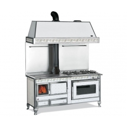 Cuisinière mixte bois, gaz et éléctrique acier 17,4 kw,A2 - 9 NC,Berotu