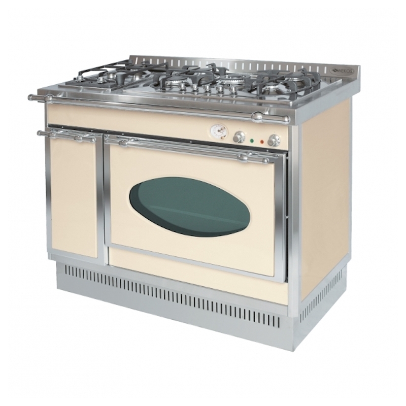 Découvrez la meilleure Cuisinière Mixte Wekos 120 LGE / F INOX