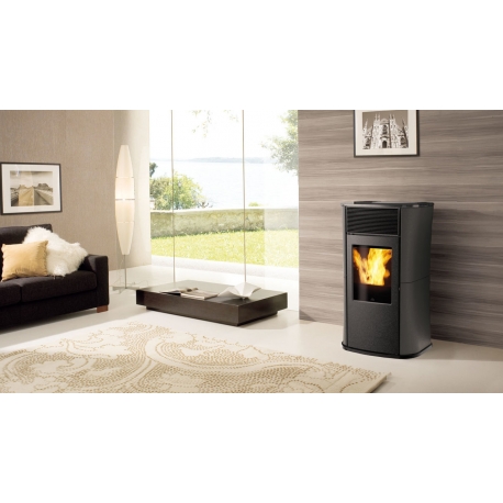 Poêle à granulés étanche EDILKAMIN MYA AIR TIGHT ACIER Poêle à granulés étanche EDILKAMIN MYA AIR TIGHT ACIER