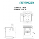 Cuisinière à bois Pertinger Okoalpin 70BU XL 8kW