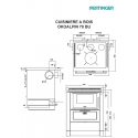 Cuisinière à bois Pertinger Okoalpin 70BU 8kW