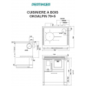 Cuisinière à bois Pertinger Okoalpin 70+5 7kW