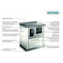 Cuisinière à bois Pertinger Okoalpin 70+5 7kW