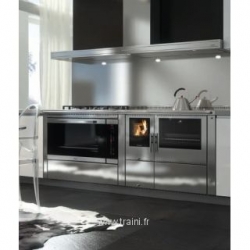 Cuisinière à bois mixte Pertinger Okoalpin 100+90 8,5kW