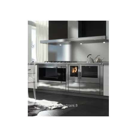 Cuisinière à bois mixte Pertinger Okoalpin 100+90 8,5kW