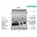 Cuisinière à bois mixte Pertinger Okoalpin 80+75 7,5kW