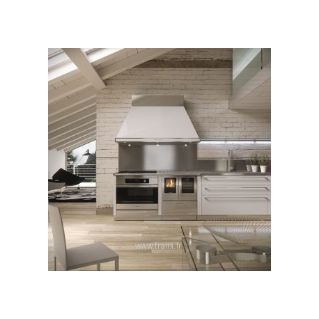 Cuisinière à bois mixte Pertinger Okoalpin 80+75 7,5kW