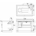 Cuisinière à bois Pertinger Professionnelle 1300