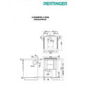 Cuisinière à bois mixte Pertinger Okoalpin 60+75 6kW