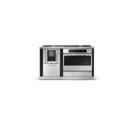 Cuisinière à bois mixte Pertinger Okoalpin 60+75 6kW