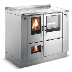 CUISINIERE A BOIS BOUILLEUR PERTINGER A TIRAGE INVERSE 100 - 15 kW