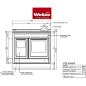 CUISINIERE A BOIS BOUILLEUR WEKOS HARMONY 90 - 13.3 kW